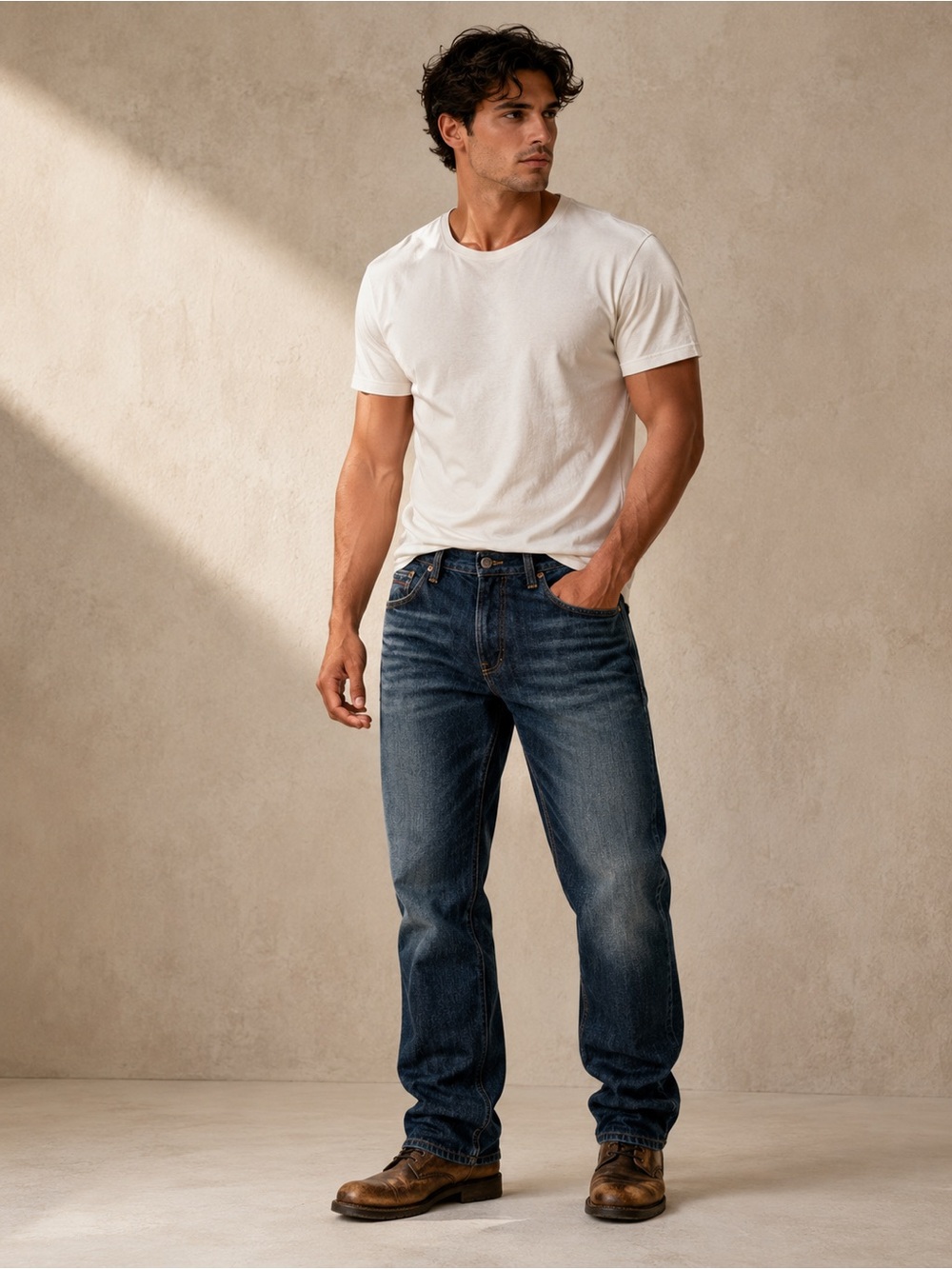PETROL Justin-RB Men’s Straight Leg Blue Jeans Size 32